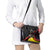 Uganda Rugby Custom Shoulder Handbag Black Crowned Crane Mascot - Sporty Style