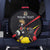 Uganda Rugby Custom Spare Tire Cover Black Crowned Crane Mascot - Sporty Style
