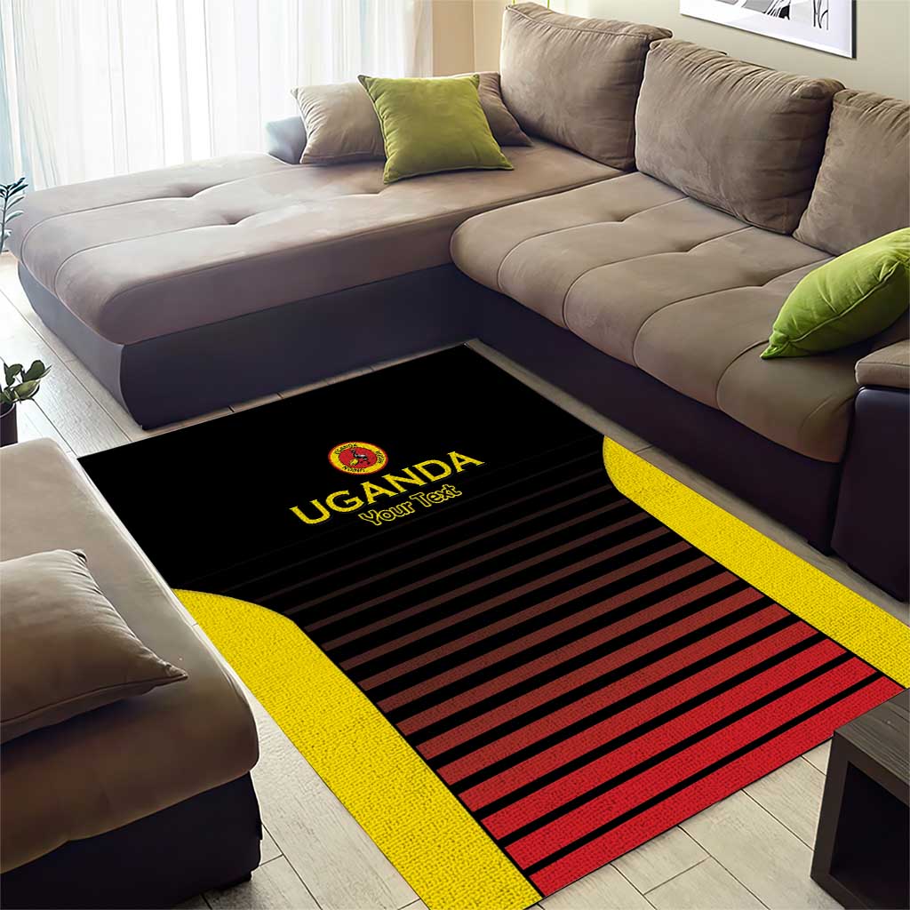 Uganda Rugby Custom Area Rug Go Cranes