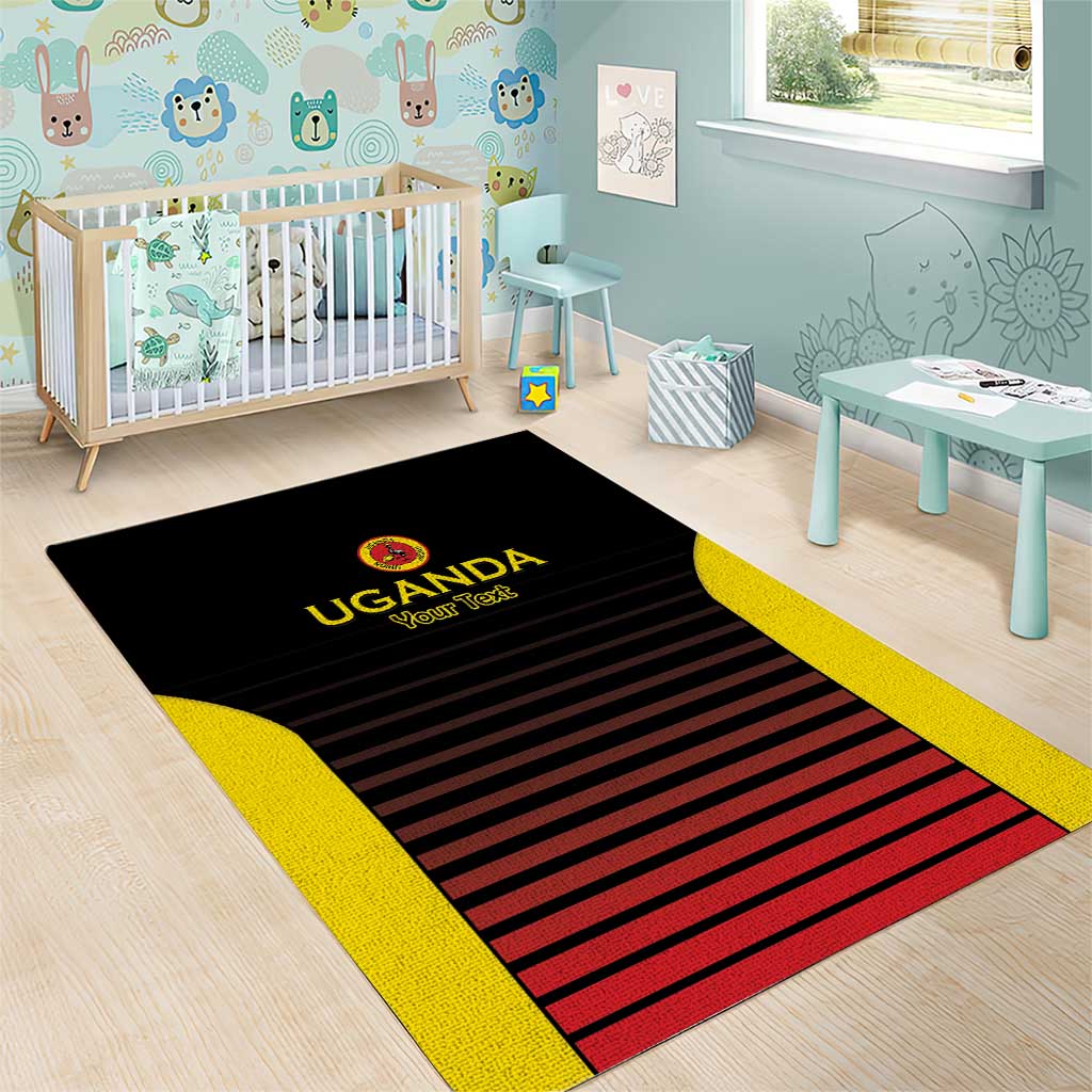 Uganda Rugby Custom Area Rug Go Cranes