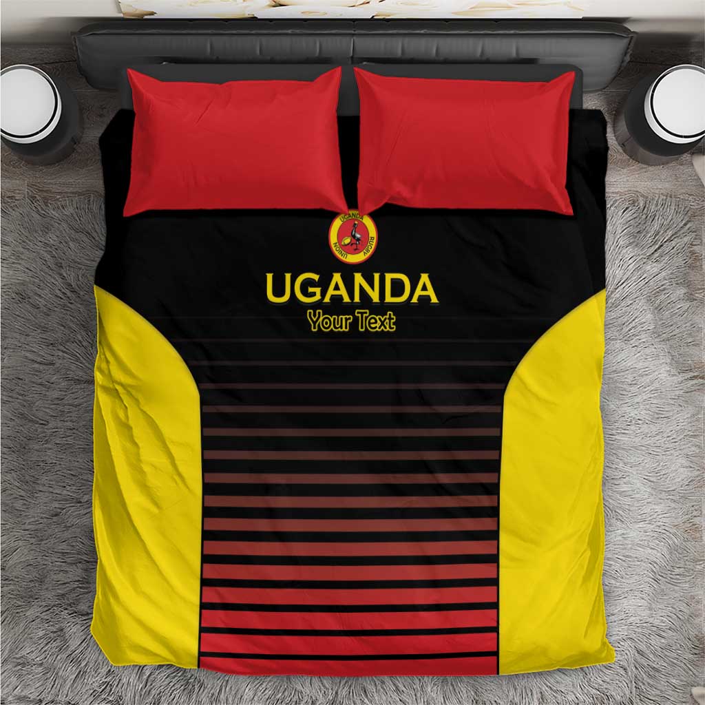 Uganda Rugby Custom Bedding Set Go Cranes