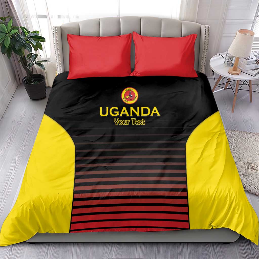 Uganda Rugby Custom Bedding Set Go Cranes