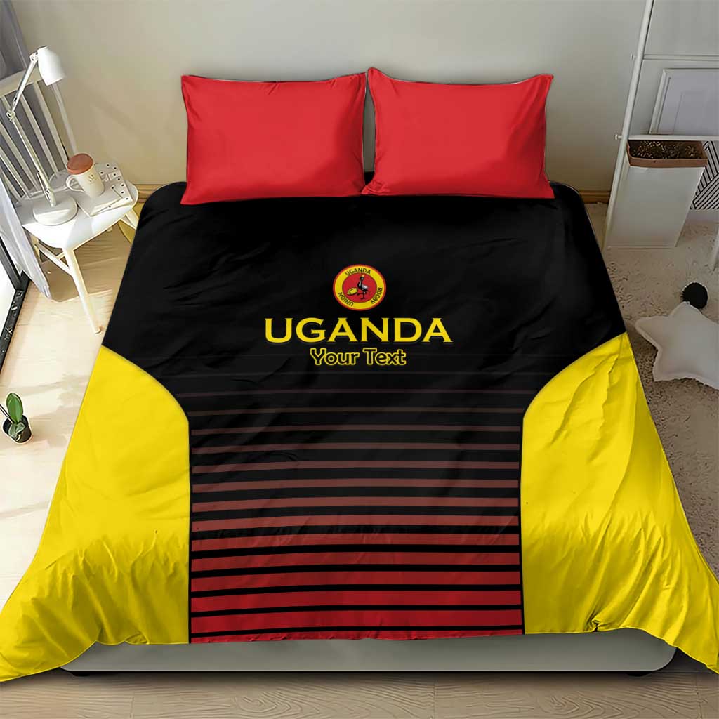 Uganda Rugby Custom Bedding Set Go Cranes