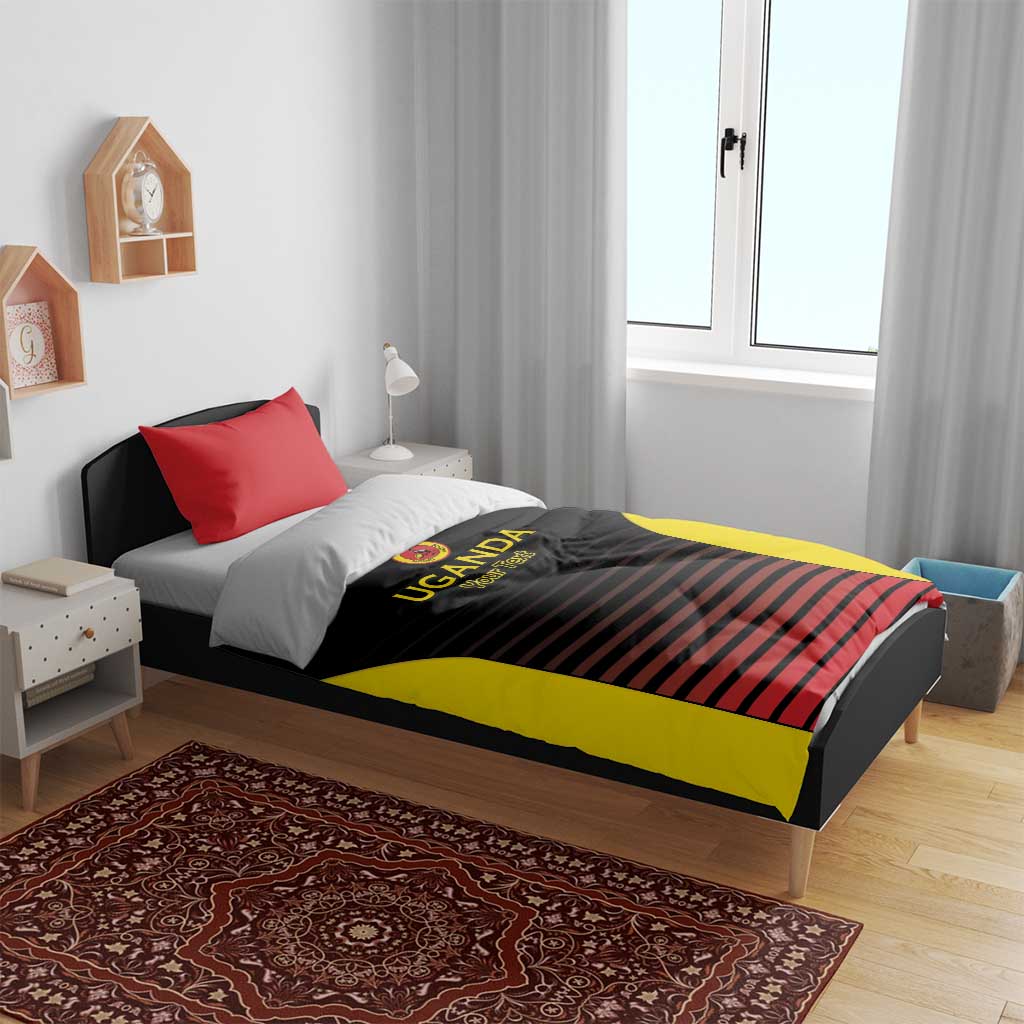 Uganda Rugby Custom Bedding Set Go Cranes