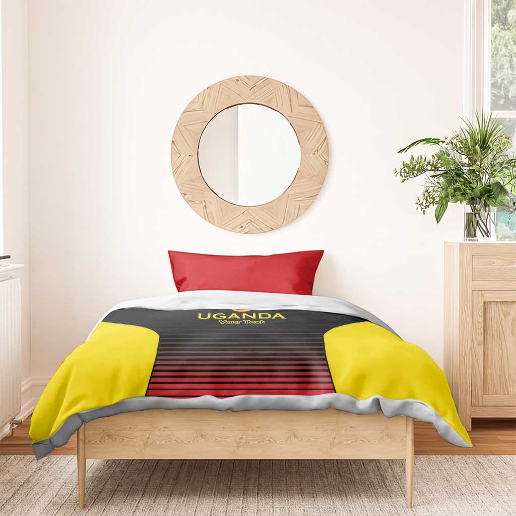 Uganda Rugby Custom Bedding Set Go Cranes