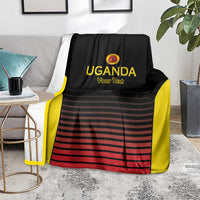 Uganda Rugby Custom Blanket Go Cranes