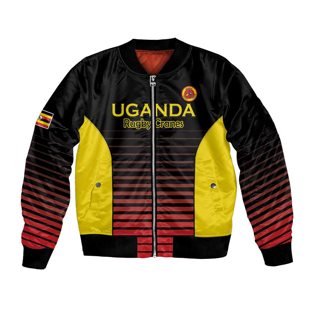 Uganda Rugby Custom Bomber Jacket Go Cranes