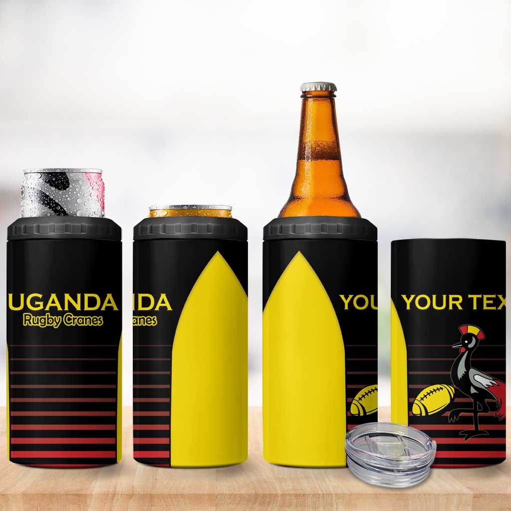 Uganda Rugby Custom 4 in 1 Can Cooler Tumbler Go Cranes