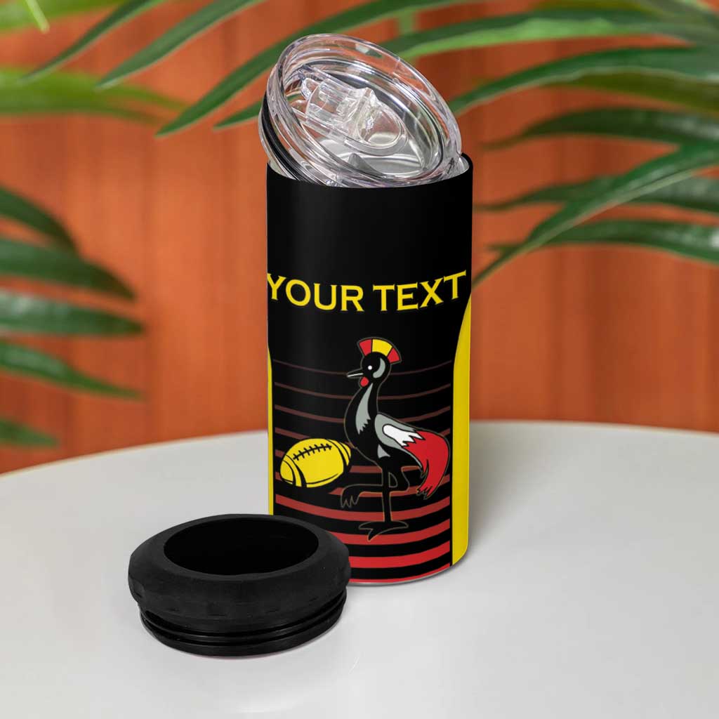 Uganda Rugby Custom 4 in 1 Can Cooler Tumbler Go Cranes