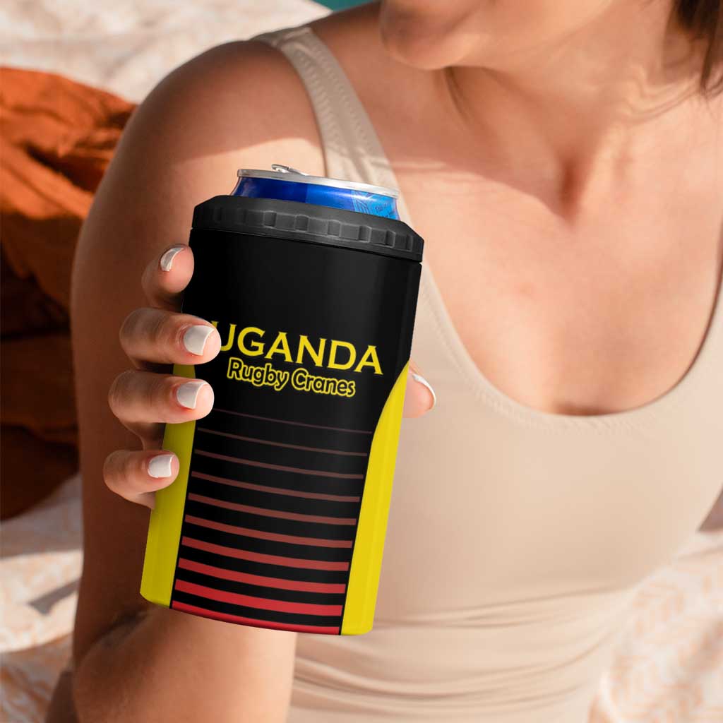Uganda Rugby Custom 4 in 1 Can Cooler Tumbler Go Cranes