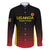Uganda Rugby Custom Family Matching Long Sleeve Bodycon Dress and Hawaiian Shirt Go Cranes