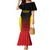 Uganda Rugby Custom Family Matching Mermaid Dress and Hawaiian Shirt Go Cranes