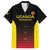 Uganda Rugby Custom Family Matching Off The Shoulder Long Sleeve Dress and Hawaiian Shirt Go Cranes