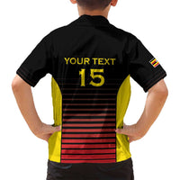 Uganda Rugby Custom Family Matching Puletasi and Hawaiian Shirt Go Cranes