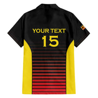 Uganda Rugby Custom Family Matching Short Sleeve Bodycon Dress and Hawaiian Shirt Go Cranes