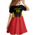 Uganda Rugby Custom Family Matching Summer Maxi Dress and Hawaiian Shirt Go Cranes