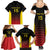 Uganda Rugby Custom Family Matching Summer Maxi Dress and Hawaiian Shirt Go Cranes