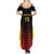 Uganda Rugby Custom Family Matching Summer Maxi Dress and Hawaiian Shirt Go Cranes