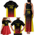 Uganda Rugby Custom Family Matching Tank Maxi Dress and Hawaiian Shirt Go Cranes