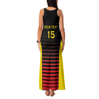 Uganda Rugby Custom Family Matching Tank Maxi Dress and Hawaiian Shirt Go Cranes