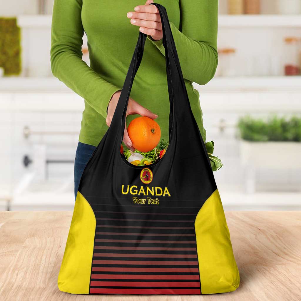 Uganda Rugby Custom Grocery Bag Go Cranes