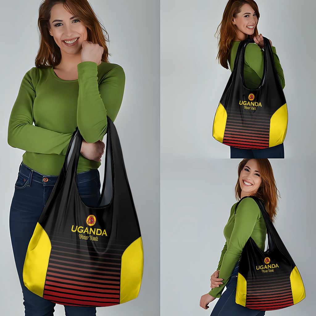 Uganda Rugby Custom Grocery Bag Go Cranes
