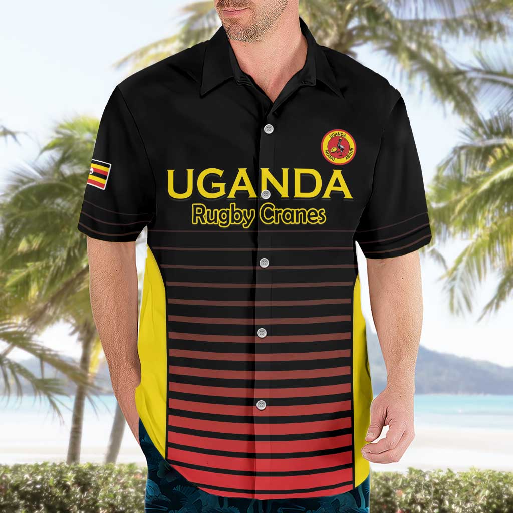 Uganda Rugby Custom Hawaiian Shirt Go Cranes