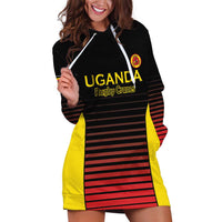 Uganda Rugby Custom Hoodie Dress Go Cranes