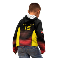 Uganda Rugby Custom Kid Hoodie Go Cranes