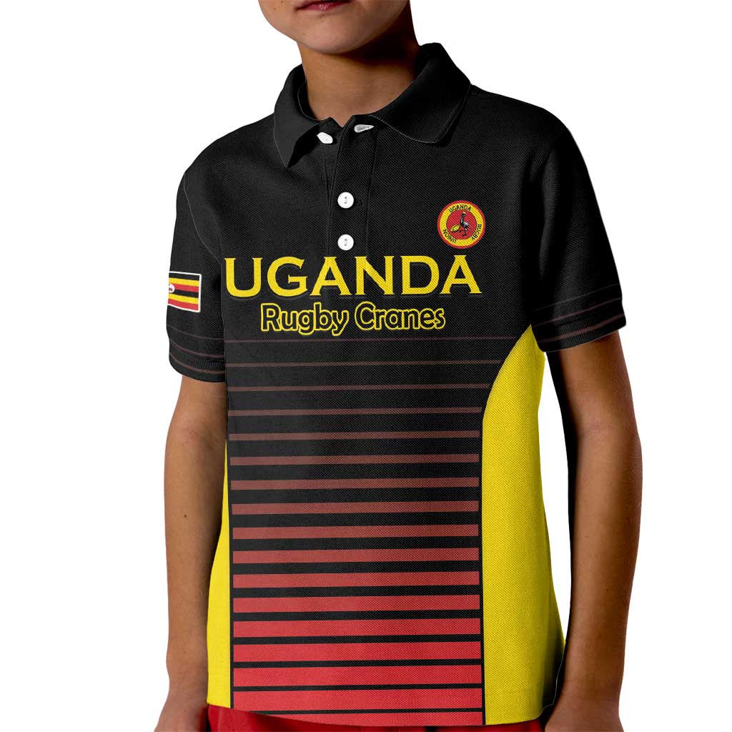 Uganda Rugby Custom Kid Polo Shirt Go Cranes