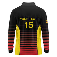 Uganda Rugby Custom Long Sleeve Polo Shirt Go Cranes