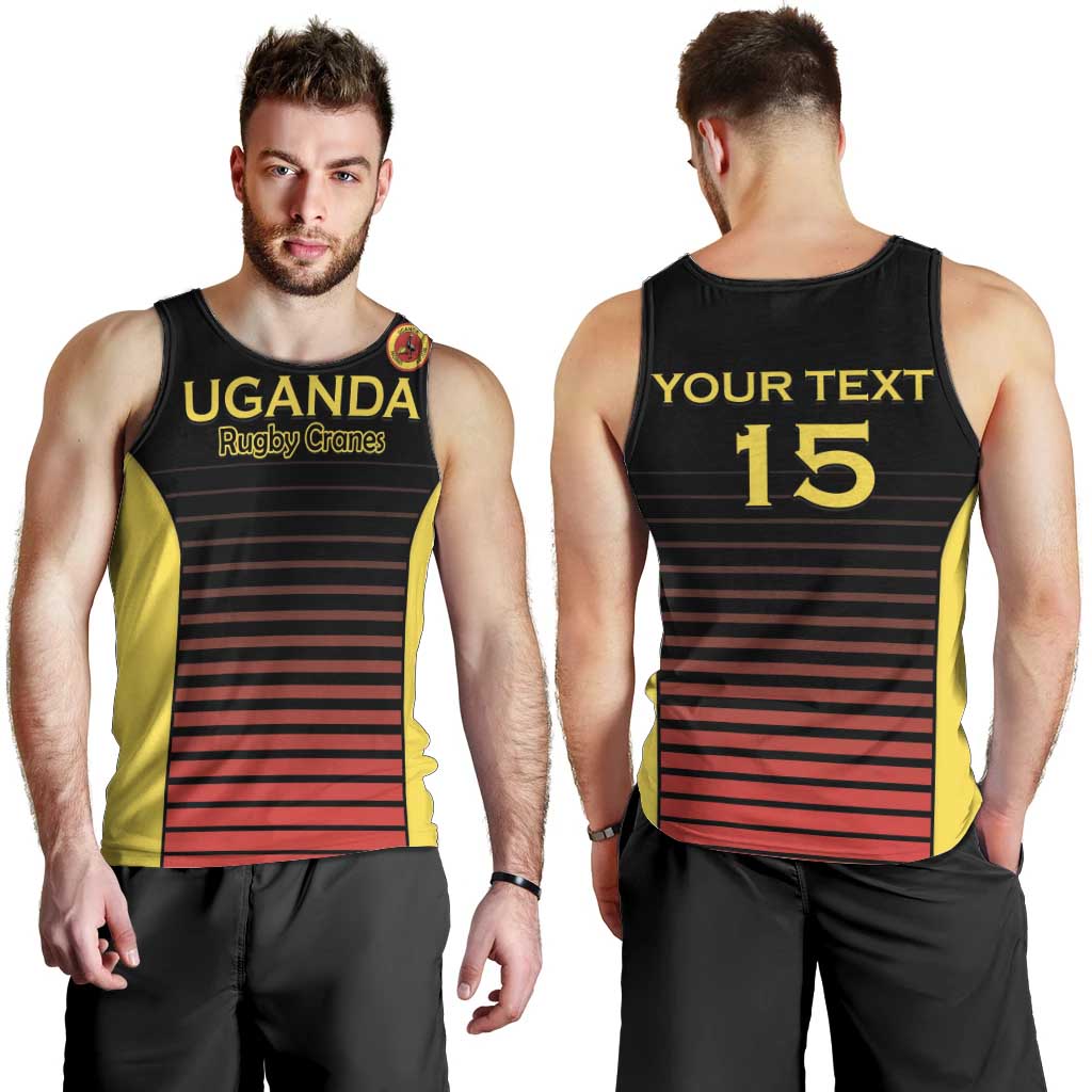 Uganda Rugby Custom Men Tank Top Go Cranes