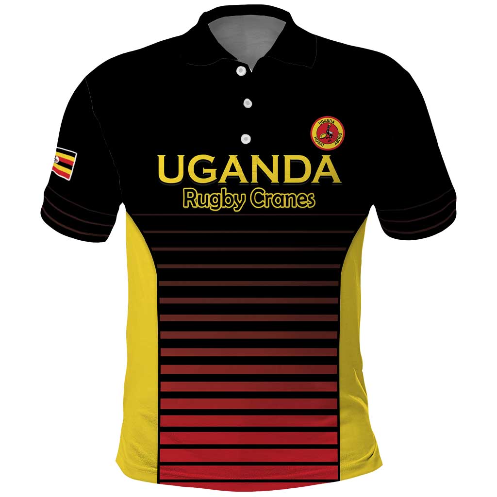 Uganda Rugby Custom Polo Shirt Go Cranes