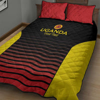 Uganda Rugby Custom Quilt Bed Set Go Cranes