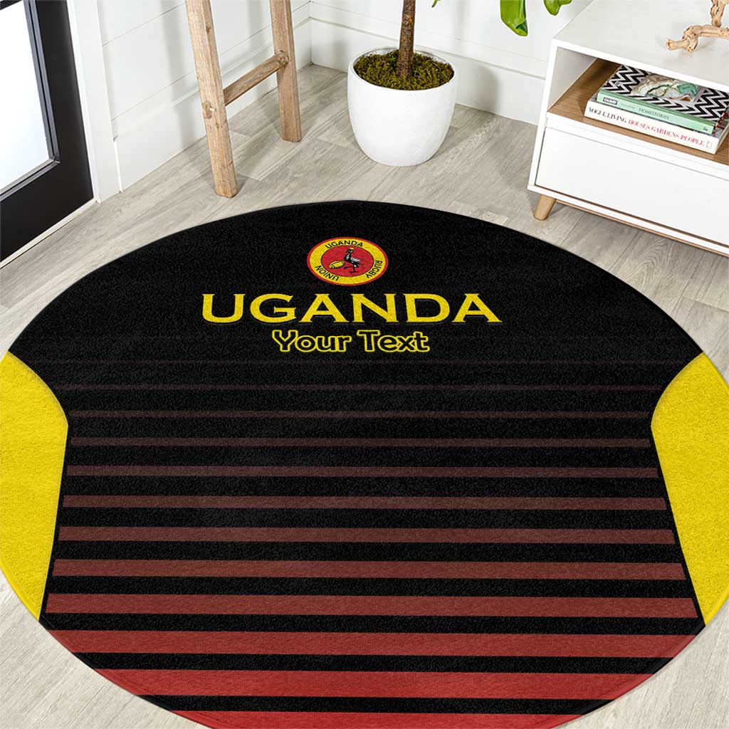 Uganda Rugby Custom Round Carpet Go Cranes