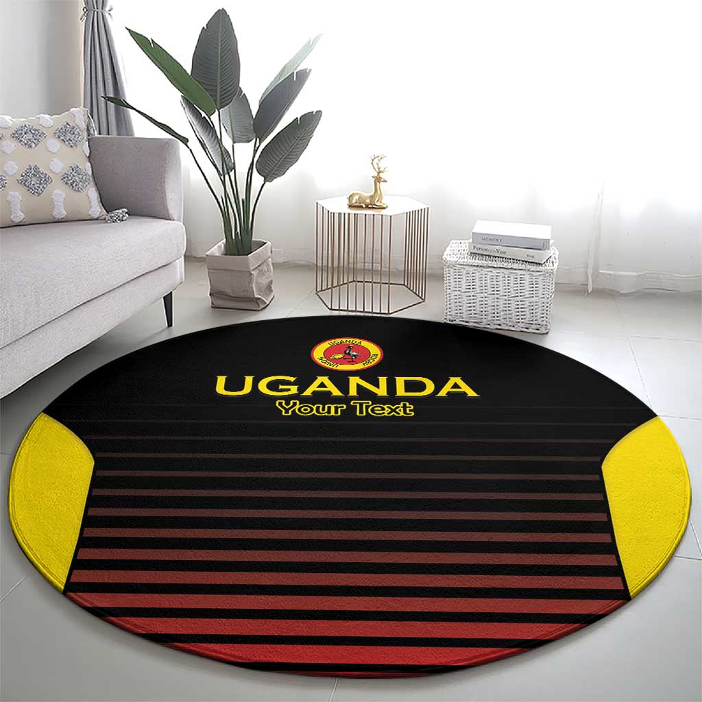 Uganda Rugby Custom Round Carpet Go Cranes