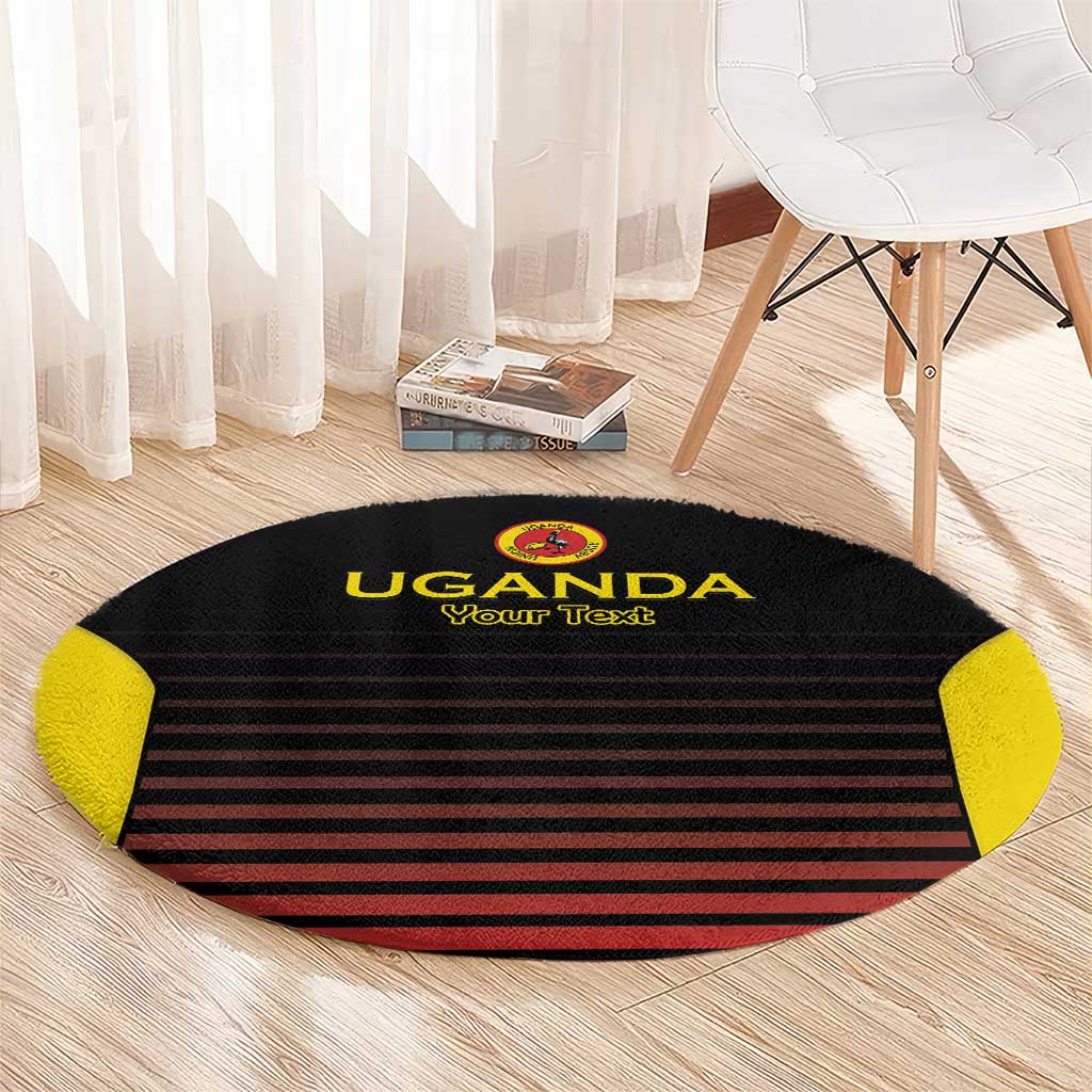 Uganda Rugby Custom Round Carpet Go Cranes