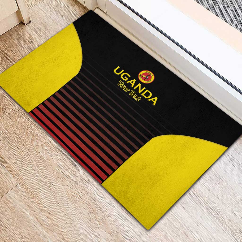 Uganda Rugby Custom Rubber Doormat Go Cranes