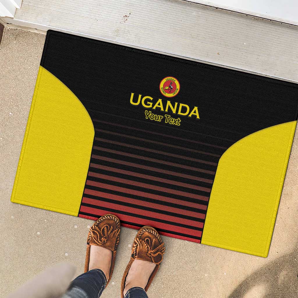 Uganda Rugby Custom Rubber Doormat Go Cranes