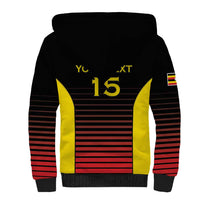 Uganda Rugby Custom Sherpa Hoodie Go Cranes