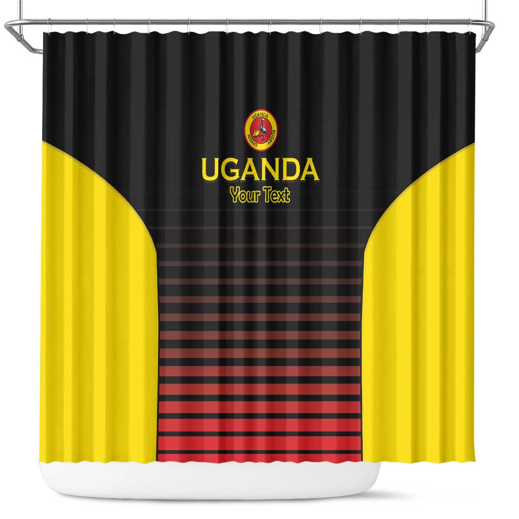 Uganda Rugby Custom Shower Curtain Go Cranes