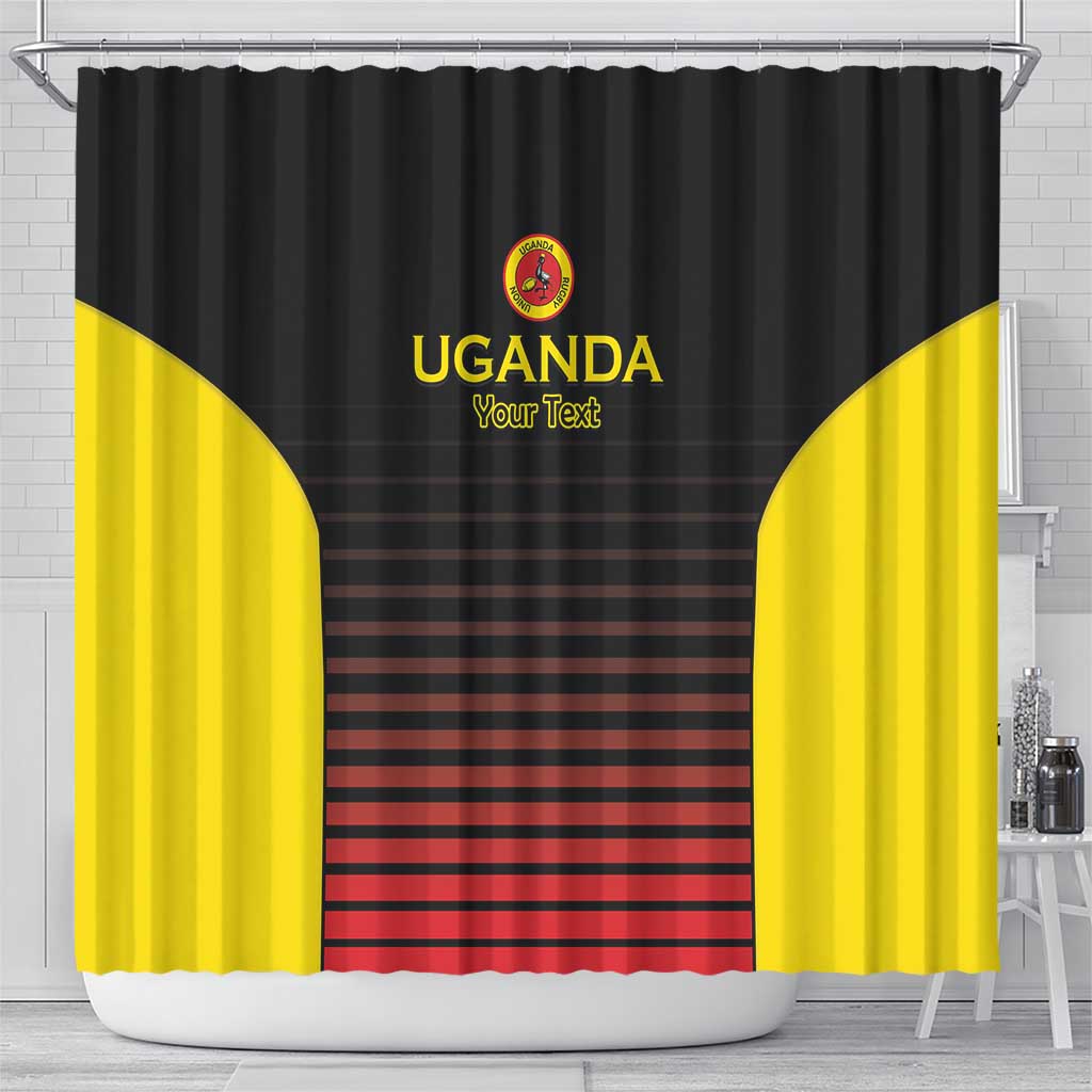 Uganda Rugby Custom Shower Curtain Go Cranes