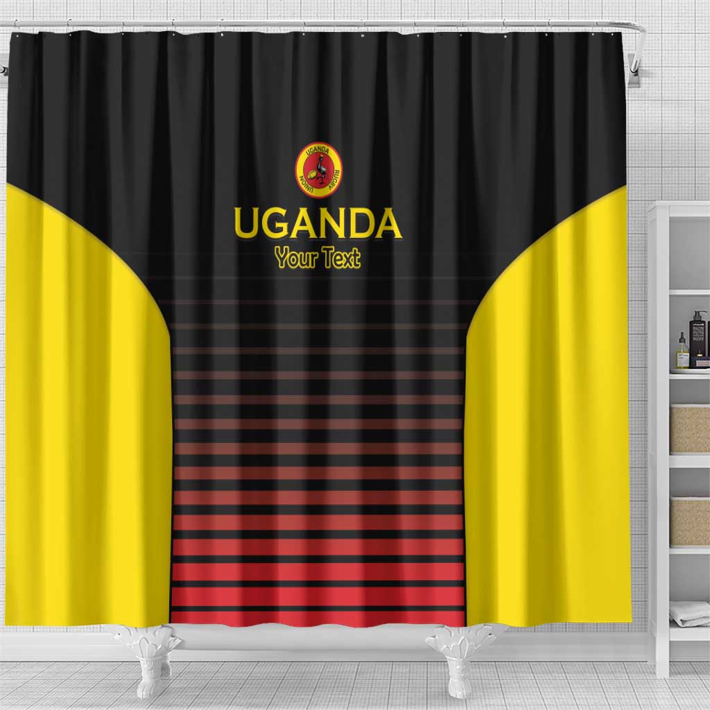 Uganda Rugby Custom Shower Curtain Go Cranes