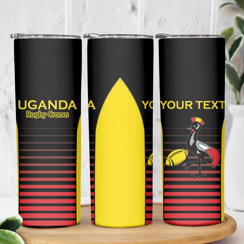 Uganda Rugby Custom Skinny Tumbler Go Cranes