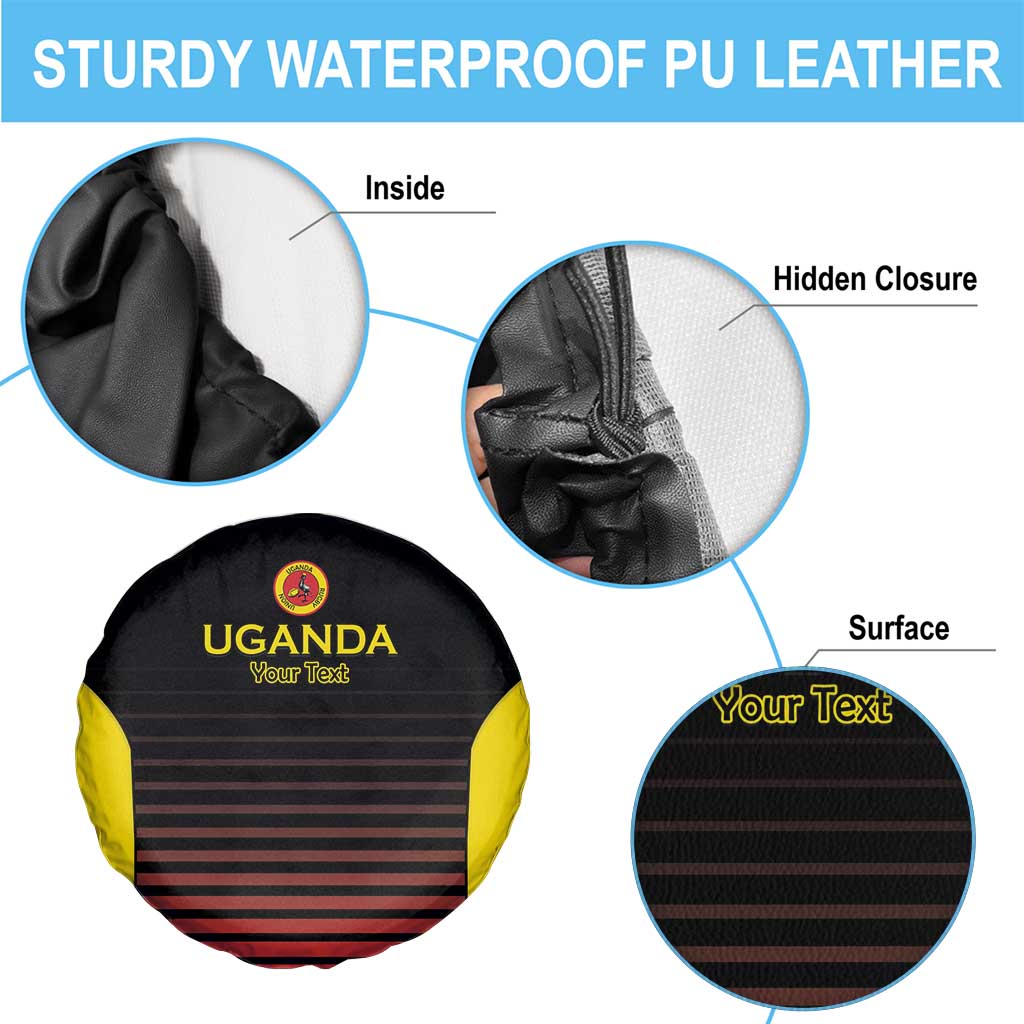 Uganda Rugby Custom Spare Tire Cover Go Cranes