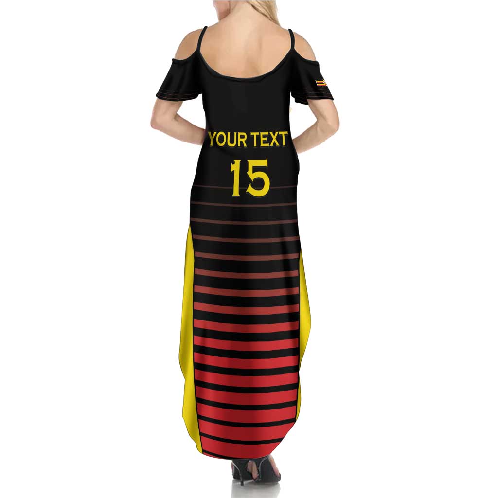 Uganda Rugby Custom Summer Maxi Dress Go Cranes