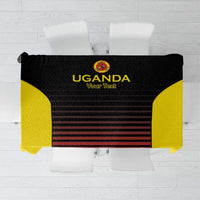 Uganda Rugby Custom Tablecloth Go Cranes