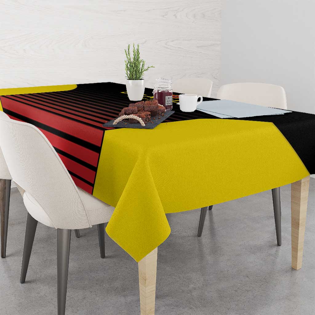 Uganda Rugby Custom Tablecloth Go Cranes