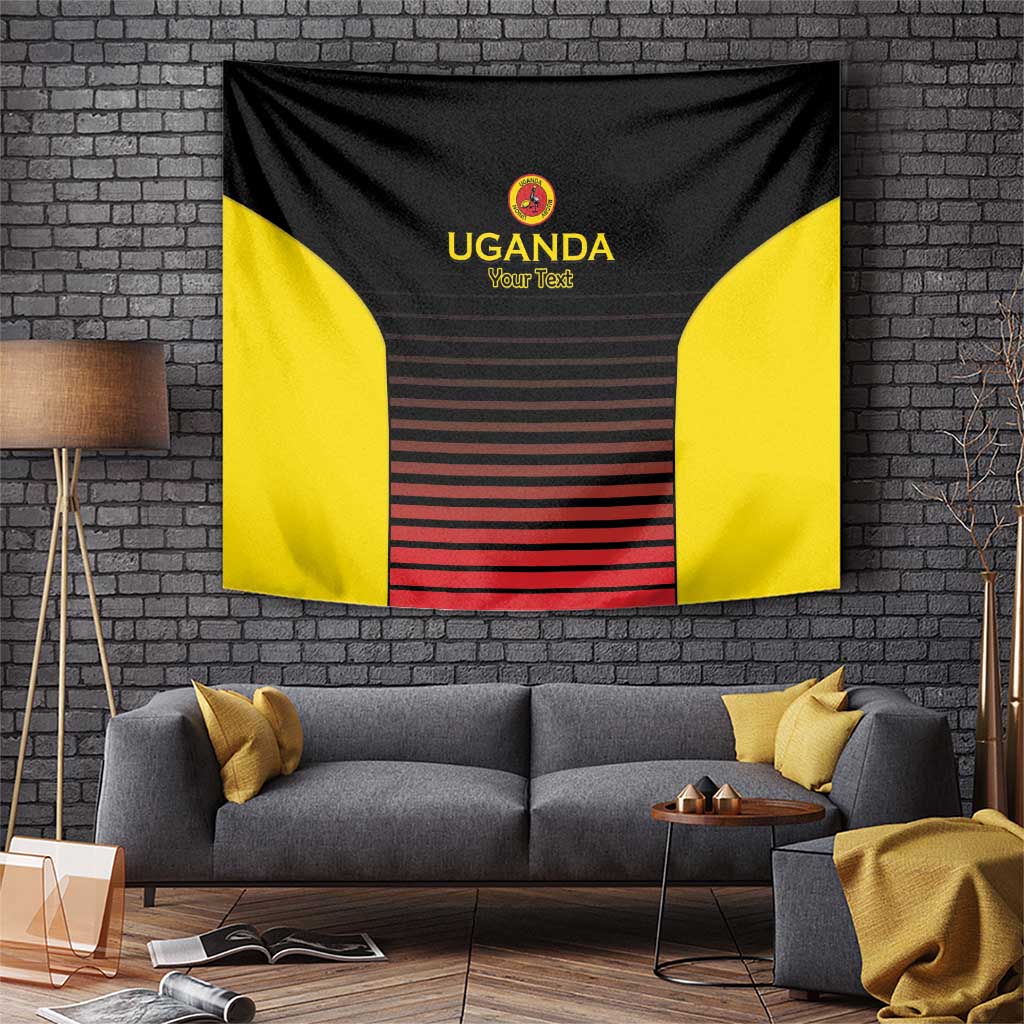 Uganda Rugby Custom Tapestry Go Cranes