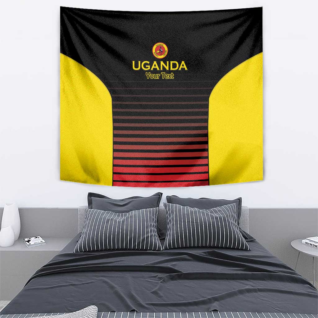 Uganda Rugby Custom Tapestry Go Cranes